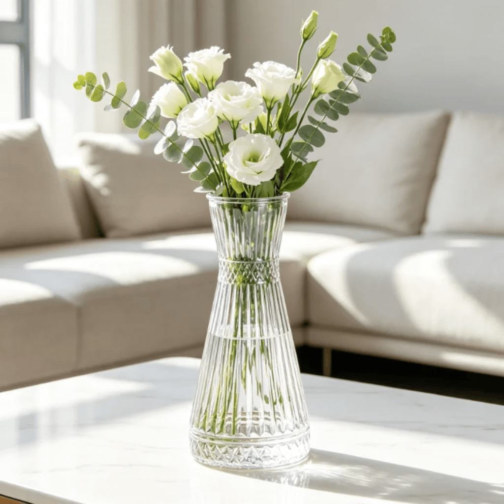 Decorative Glass Flower Vase – 1000ml - Home Phase