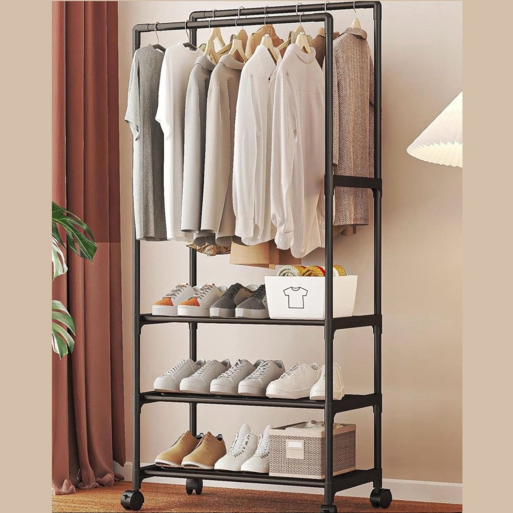 Shoe pole rack online