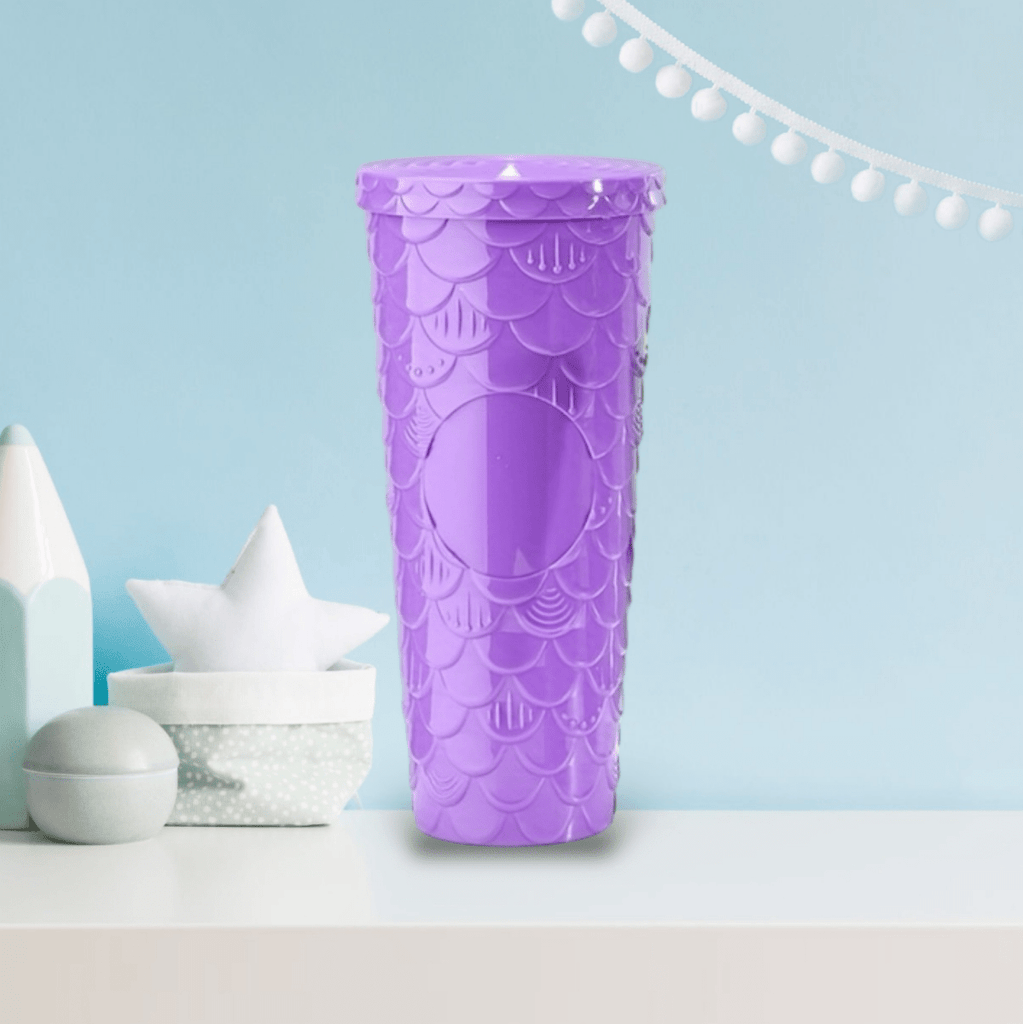 Embossed Plastic Straw Cup - 1 Litre - Style Phase Home
