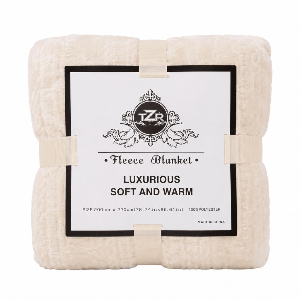 Embossed Super Soft Fleece Blanket - 180 x 200 cm - Home Phase