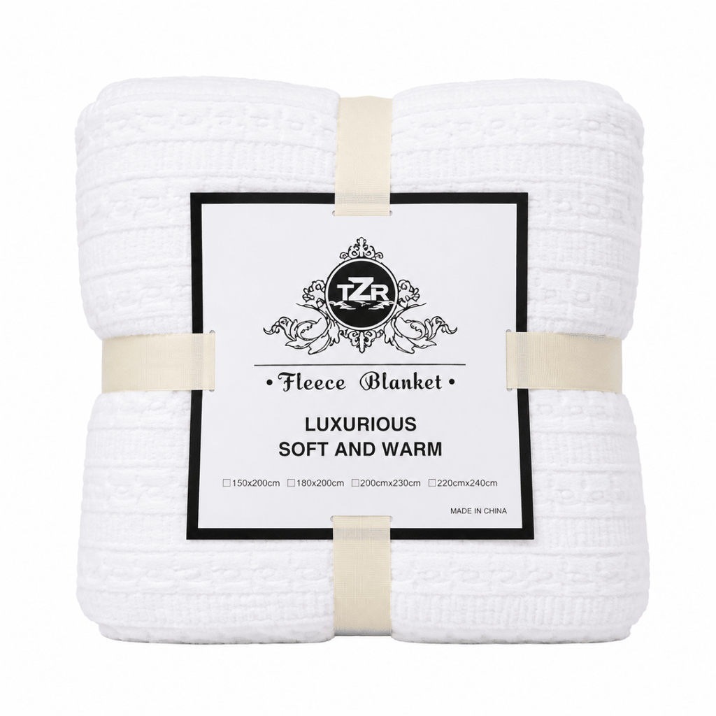 Embossed Super Soft Fleece Blanket - 180 x 200 cm - Home Phase