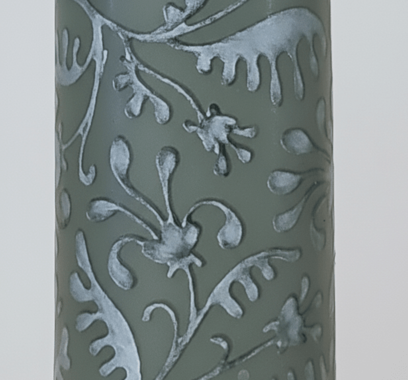 Embossed Tapered Dinner Candles - Pack of 2 - Home Phase
