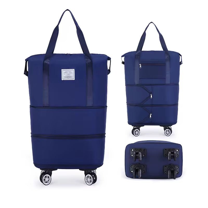 Expandable Extra Large Oxford Trolley Travel Bag - Home Phase