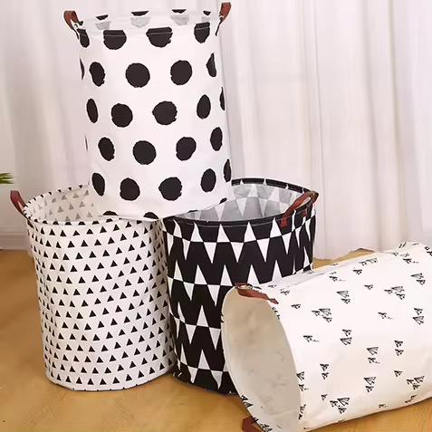Fabric Laundry Basket - 35 x 45 cm - Home Phase