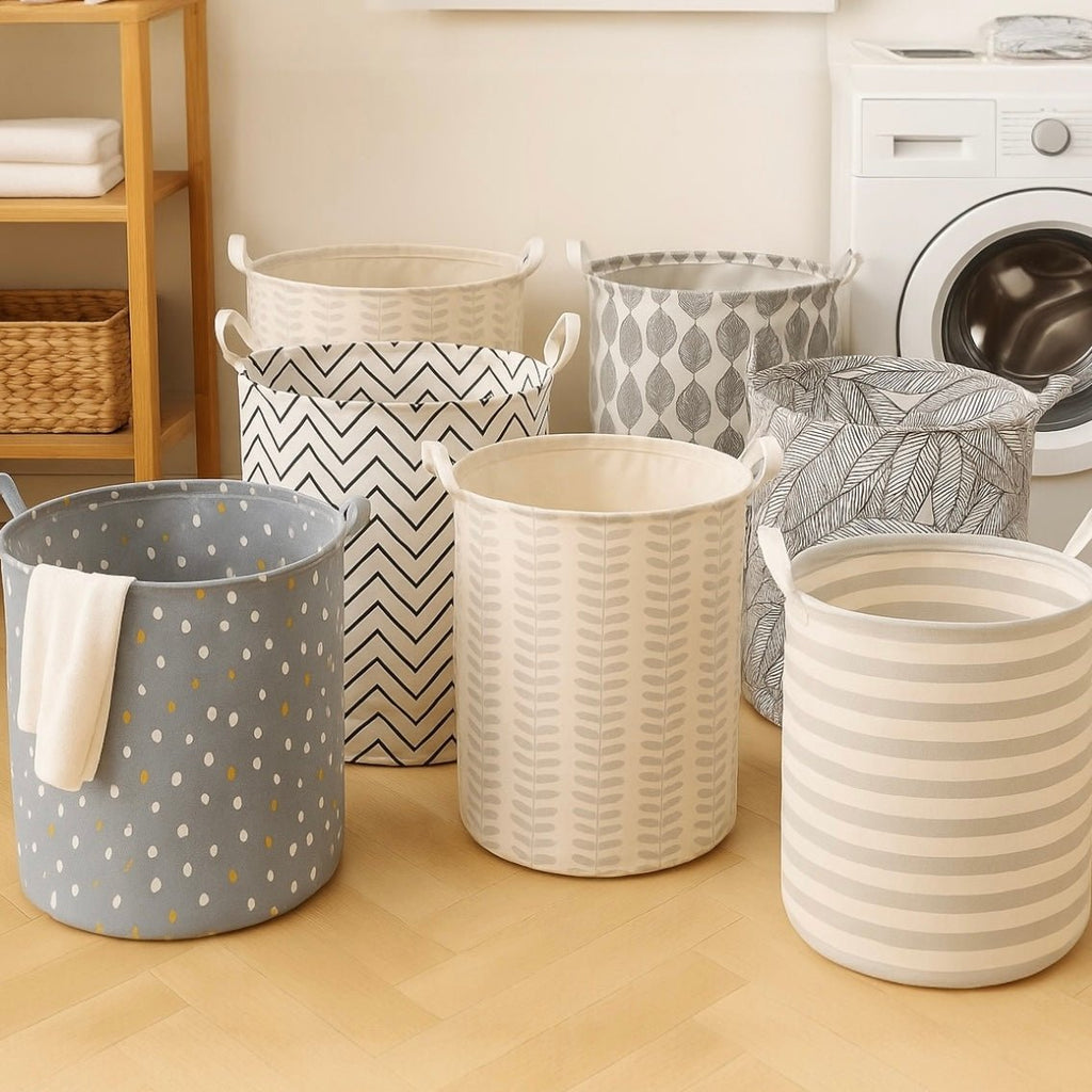 Fabric Laundry Basket - 35 x 45 cm - Home Phase