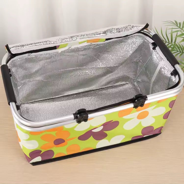 Foldable Insulated Picnic Basket With Handle – Home Phase