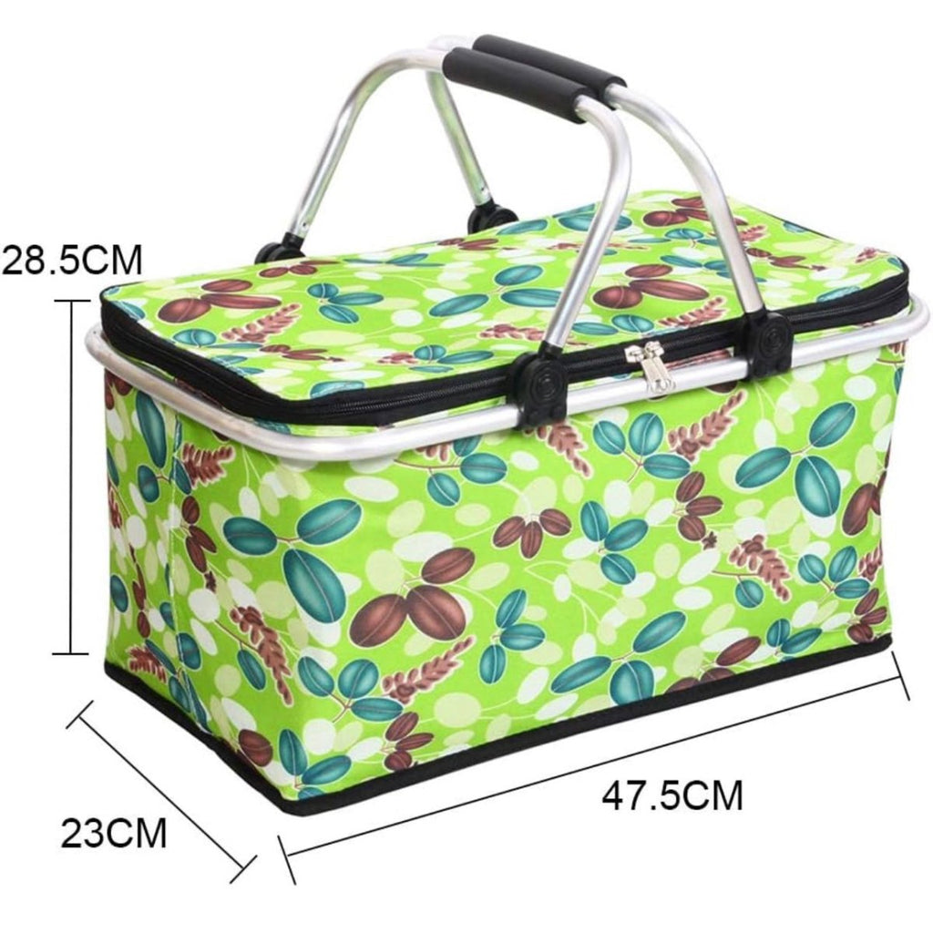 Foldable Insulated Picnic Basket With Handle – Home Phase