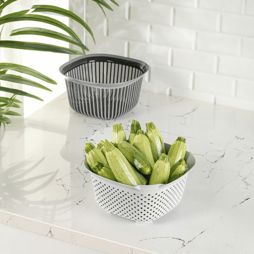 Foly Life Linea Bowl With Strainer - 4 Litre - Style Phase Home