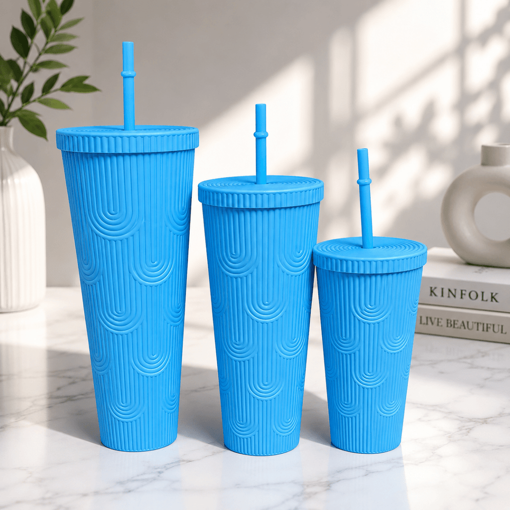 Geo Plastic Cup - Set of 3 - Home Phase