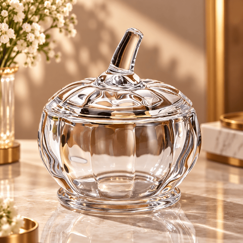 Glass Candy Jar Pumpkin 700ml - Home Phase