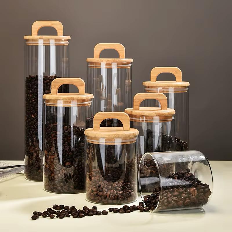 Glass Storage Jar With Bamboo Lid - Home Phase