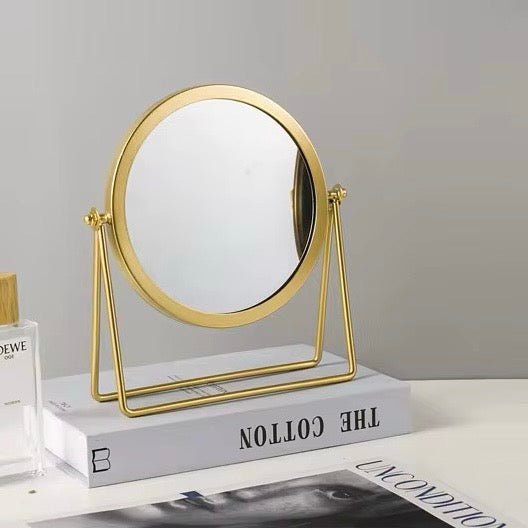 Gold Desktop Cosmetic Mirror - Style Phase Home