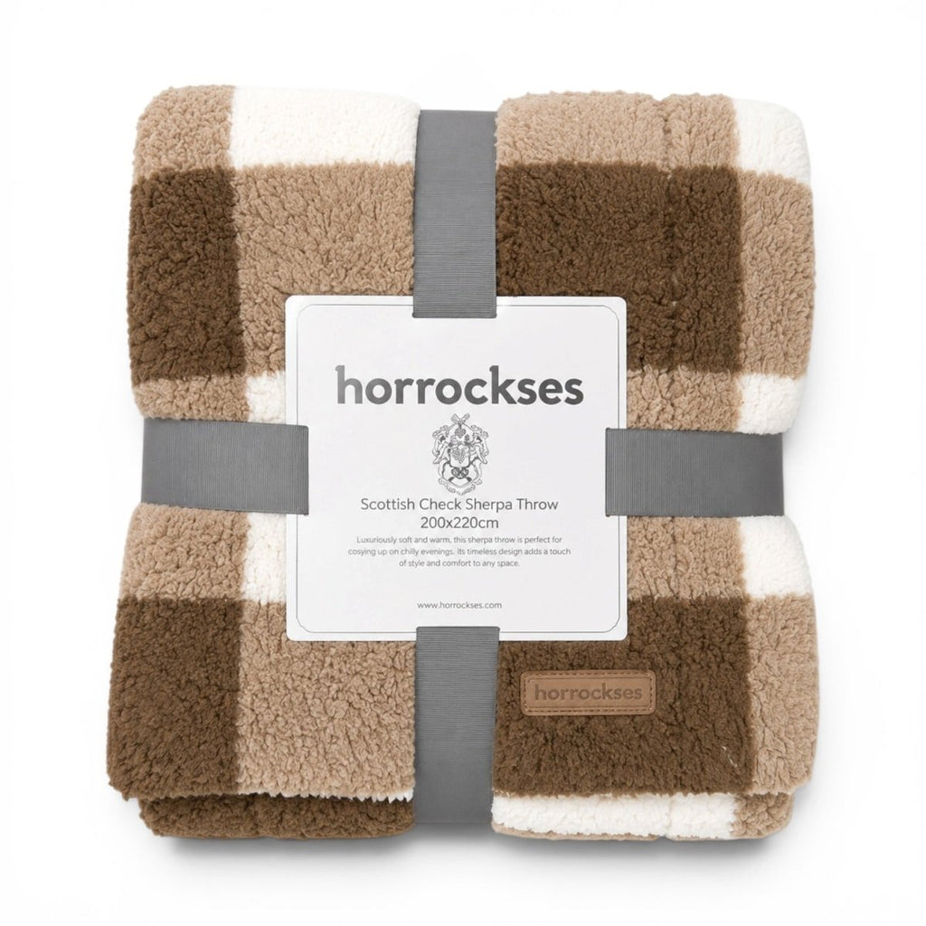 Horrockses Super Soft & Warm Scottish Sherpa Blanket - 200 x 220cm - Home Phase