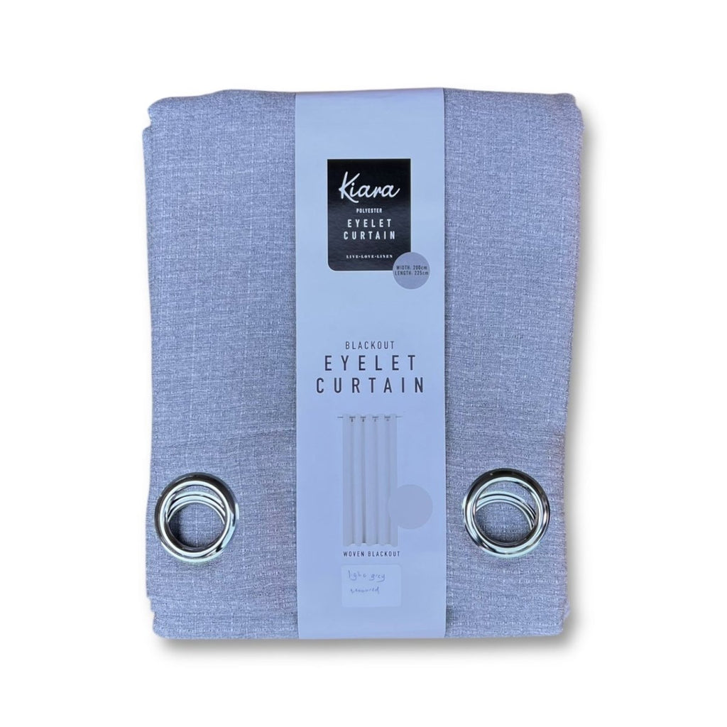 Kiara Blockout Eyelet Curtain - 200 x 225 cm - Style Phase Home