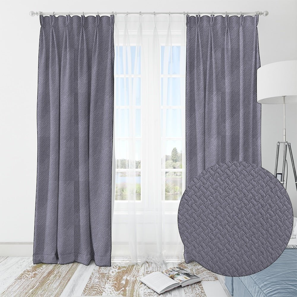 Kiara Blockout Taped Curtain - 270 x 218 cm - Style Phase Home