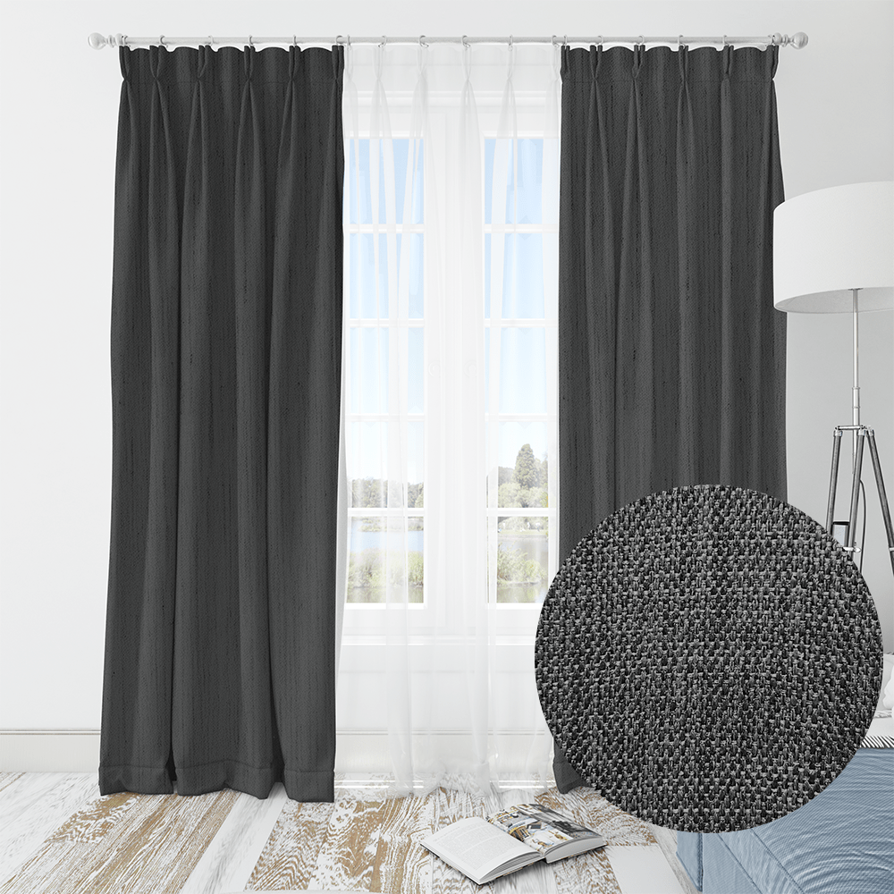 Kiara Blockout Taped Curtain - 270 x 218 cm - Style Phase Home