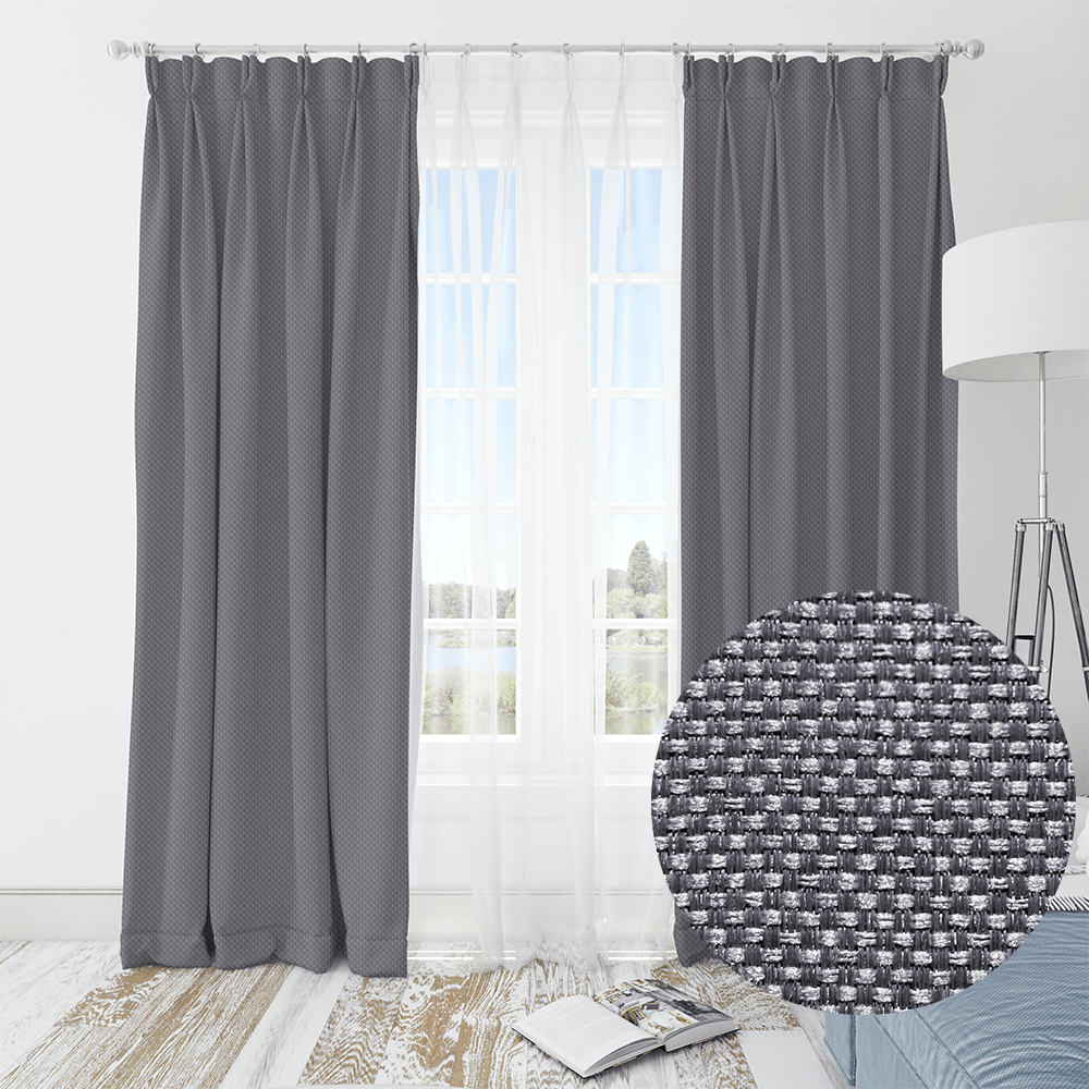 Kiara Blockout Taped Curtain - 270 x 218 cm - Style Phase Home