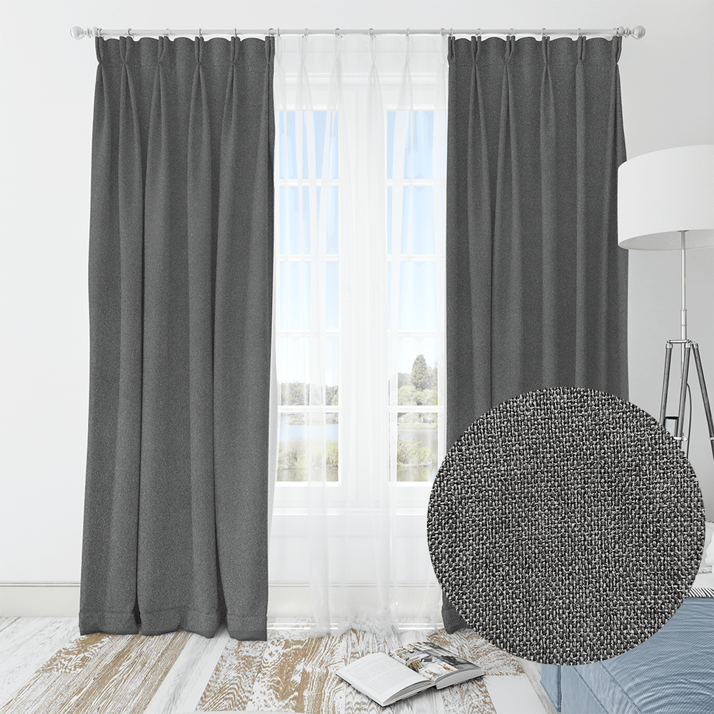 Kiara Blockout Taped Curtain - 270 x 218 cm - Style Phase Home