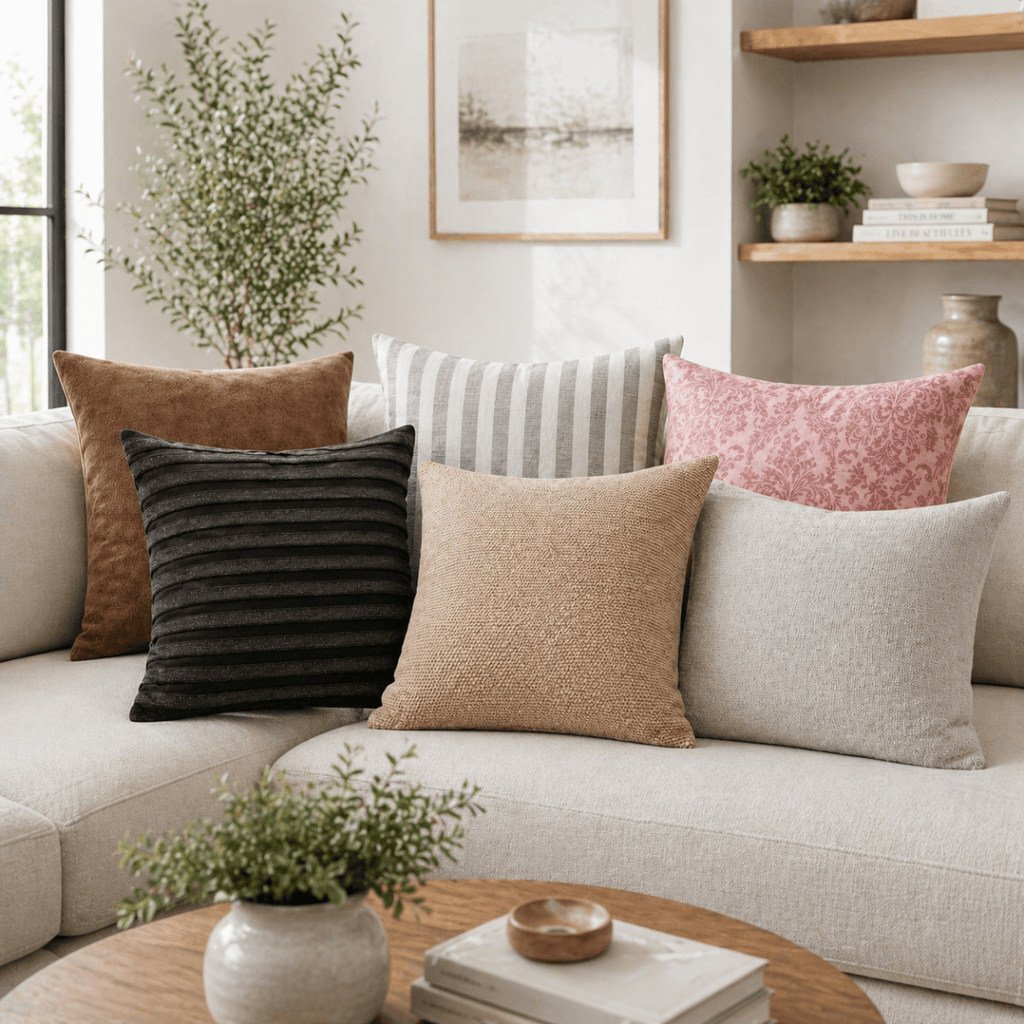 Kiara Chenille Textured Pillow Case - 60 x 60 cm - Home Phase