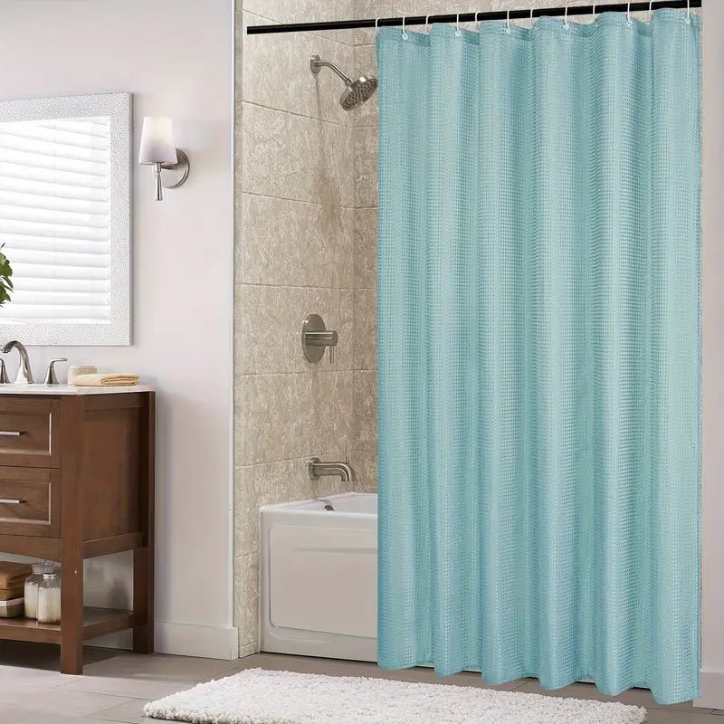 Kiara Embossed Texture Shower Curtain - 177 x 182 cm - Style Phase Home