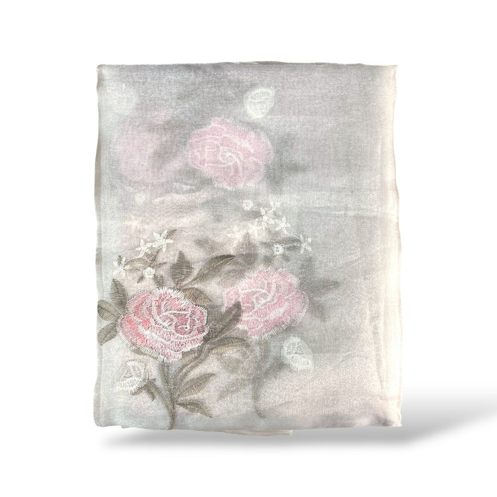 Kiara Embroidery Voile Unlined Eyelet Curtain - 135 x 225 cm - Style Phase Home