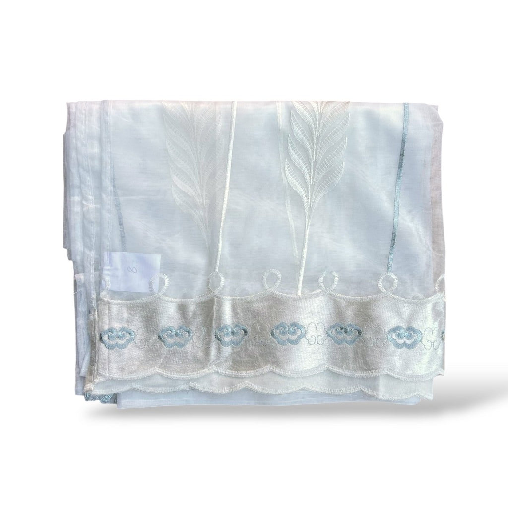 Kiara Embroidery Voile Unlined Eyelet Curtain - 135 x 225 cm - Style Phase Home