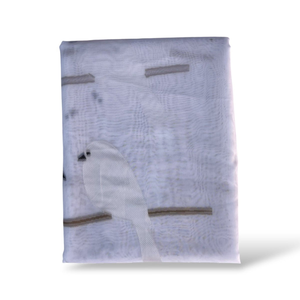 Kiara Embroidery Voile Unlined Eyelet Curtain - 135 x 225 cm - Style Phase Home