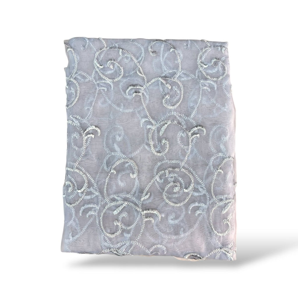Kiara Embroidery Voile Unlined Eyelet Curtain - 135 x 225 cm - Style Phase Home
