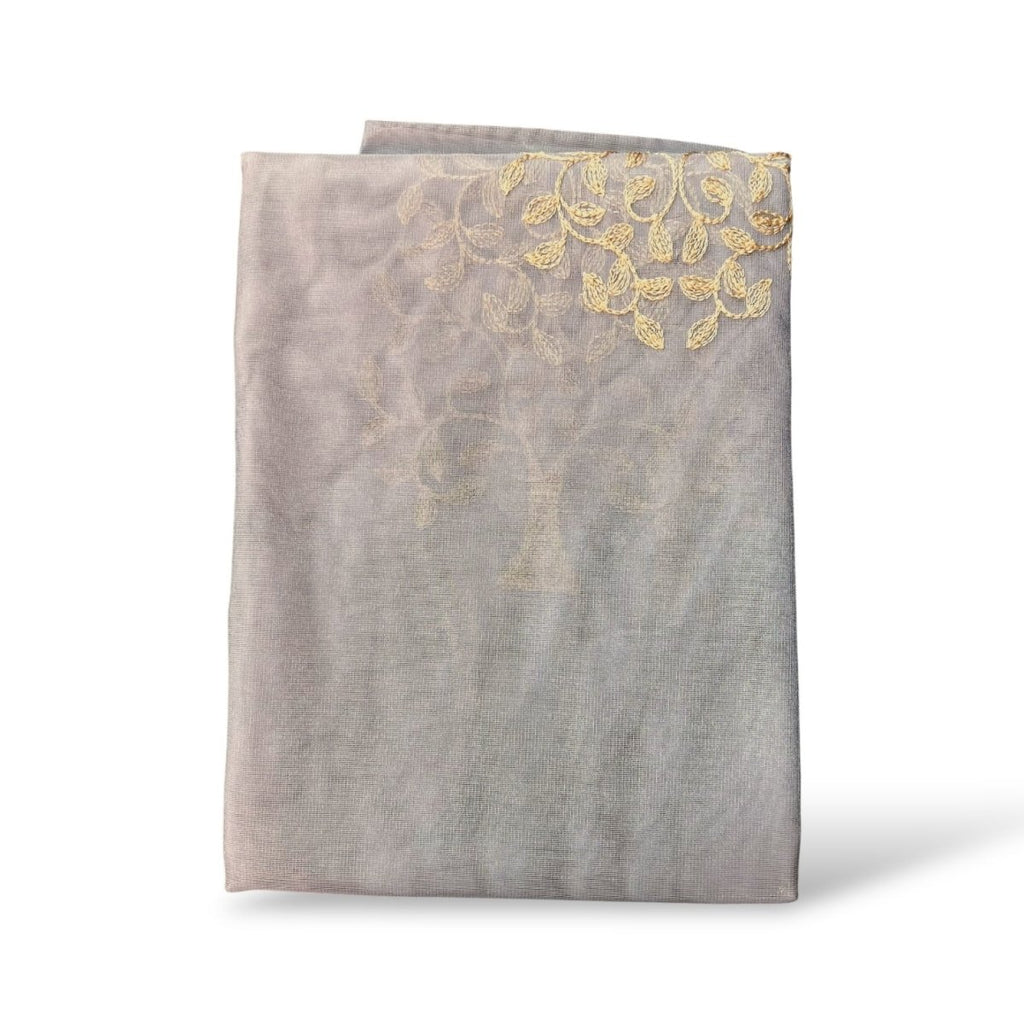 Kiara Embroidery Voile Unlined Taped Curtain - 135 x 218 cm - Style Phase Home