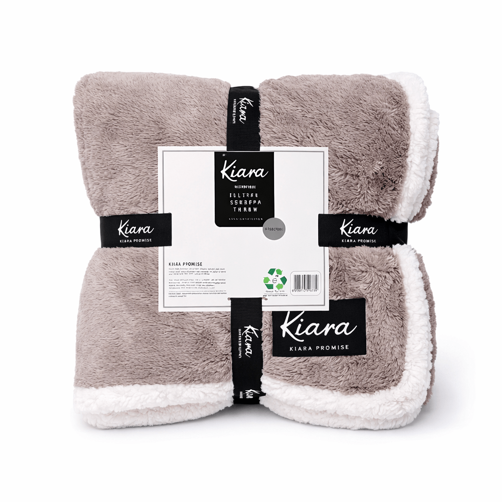 Kiara Faux Fur Sherpa Fleece Blanket - 180 x 200 cm - Home Phase
