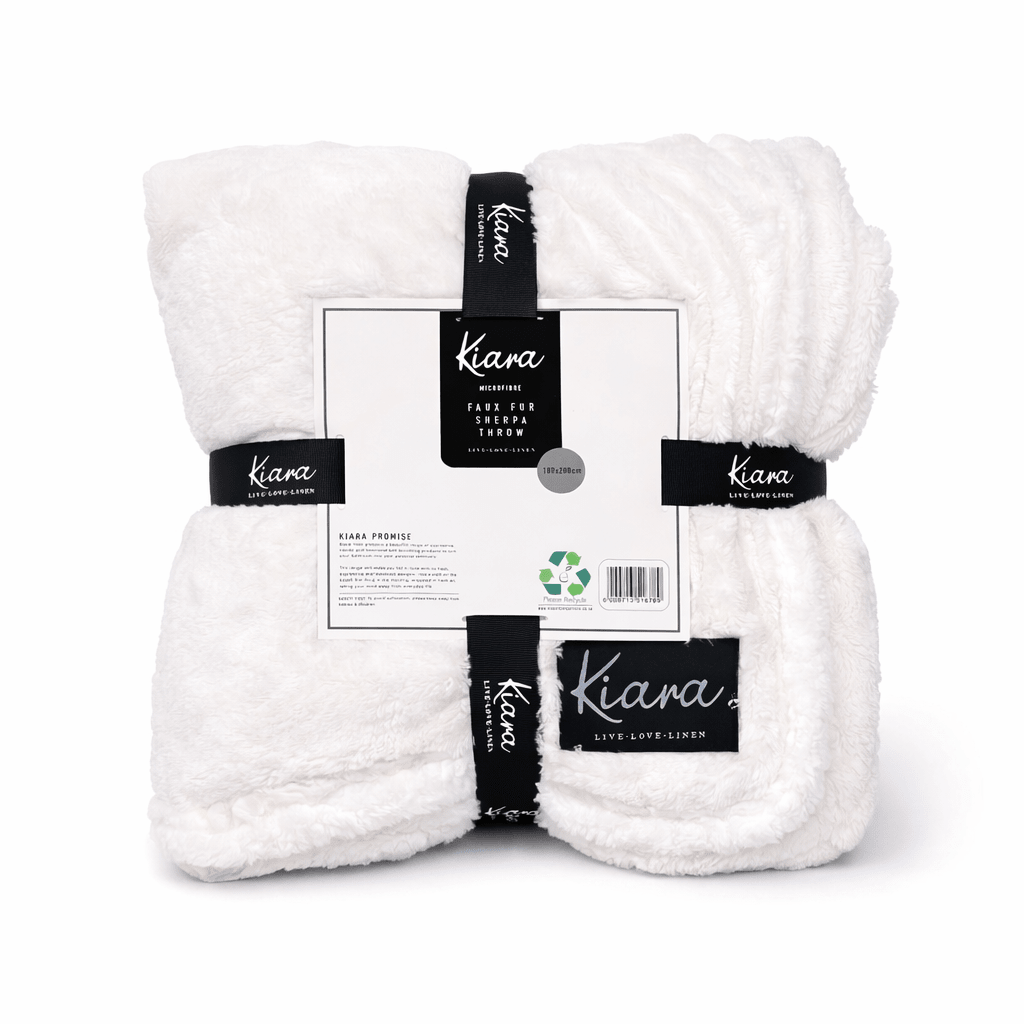Kiara Faux Fur Sherpa Fleece Blanket - 180 x 200 cm - Home Phase