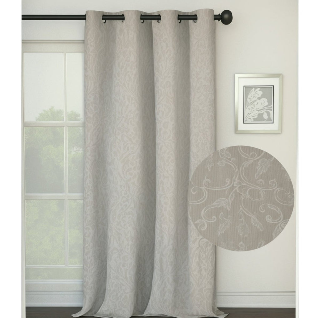 Kiara Pack Textured Jacquard Eyelet Self Lined Curtain - 135 x 225 cm - Style Phase Home