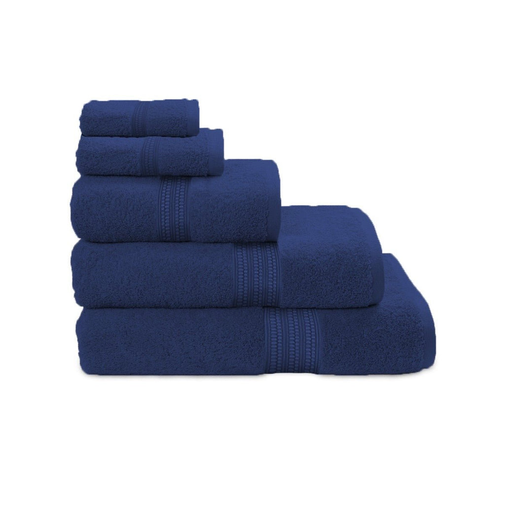 Kiara Premium 100% Cotton Towels - 350gsm - Navy - Style Phase Home