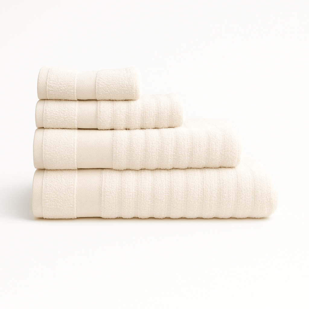 Kiara Premium Ribbed Zero Twist Cotton Towels - 500GSM - Mocca - Home Phase