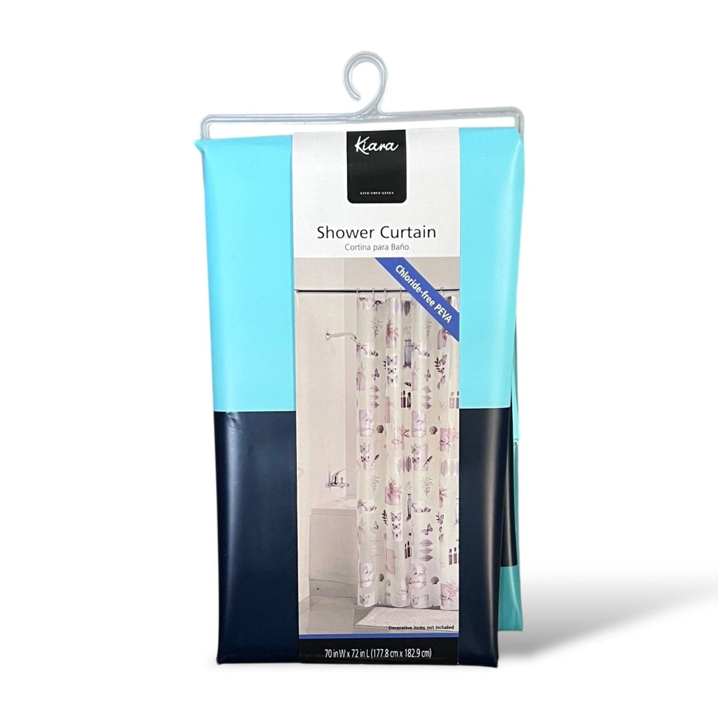 Kiara Printed Peva Shower Curtain - 177 x 182 cm - Style Phase Home