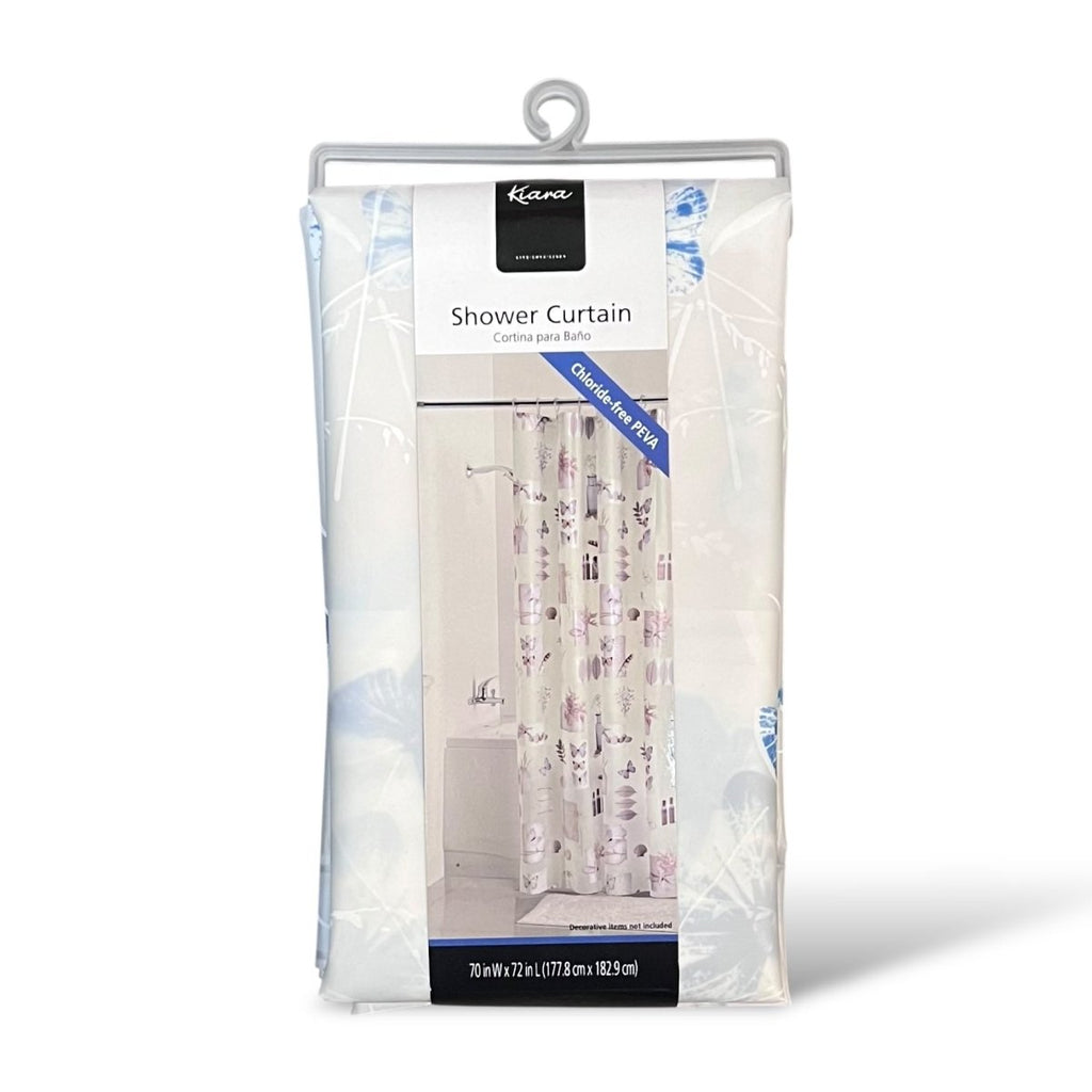 Kiara Printed Peva Shower Curtain - 177 x 182 cm - Style Phase Home