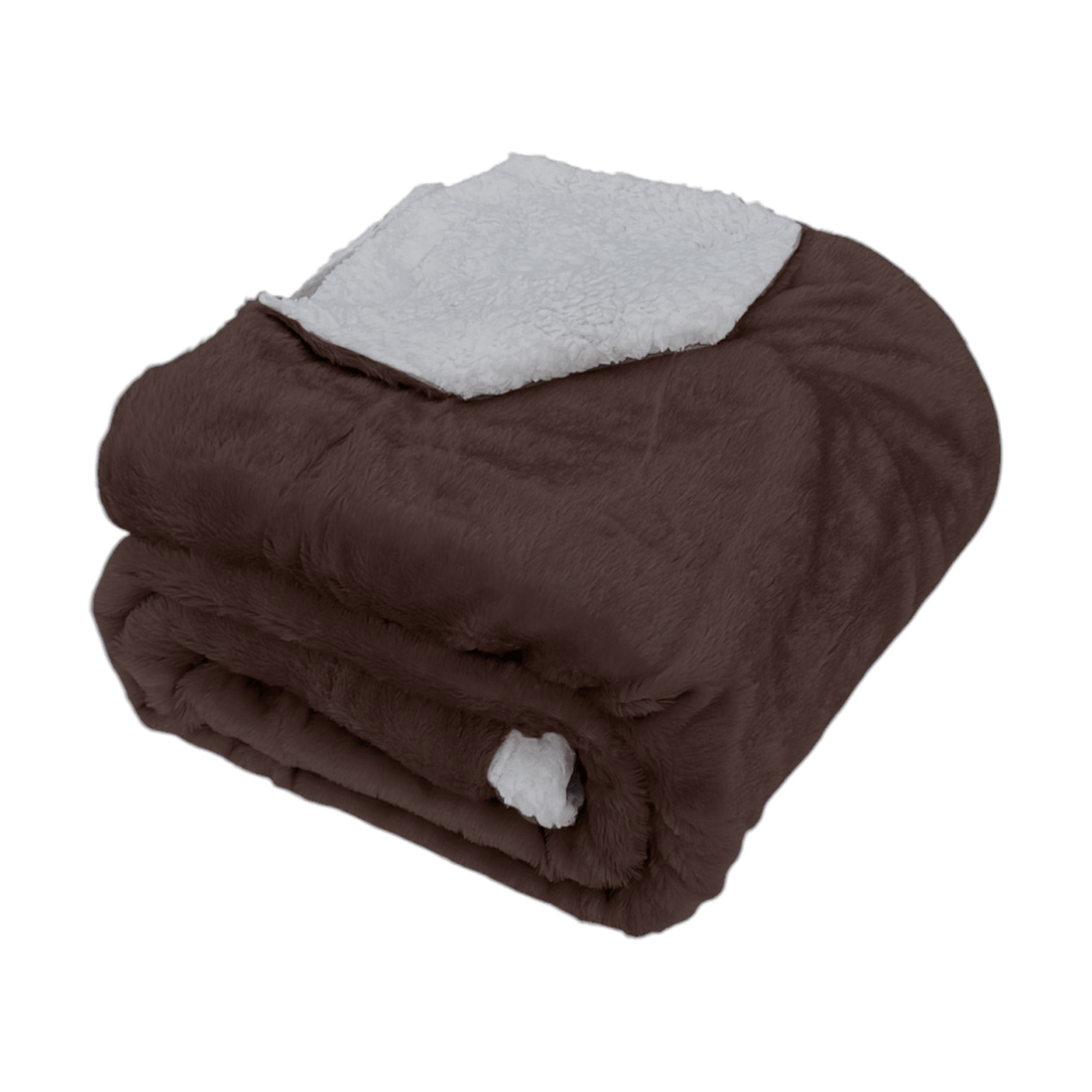 Kiara Ultra Soft Ruched Rabbit Sherpa Throw - 180 x 200 cm - Style Phase Home