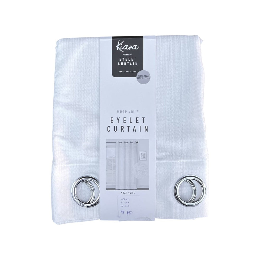 Kiara Wrap Voile Eyelet Curtain - 135 x 225 cm - Style Phase Home