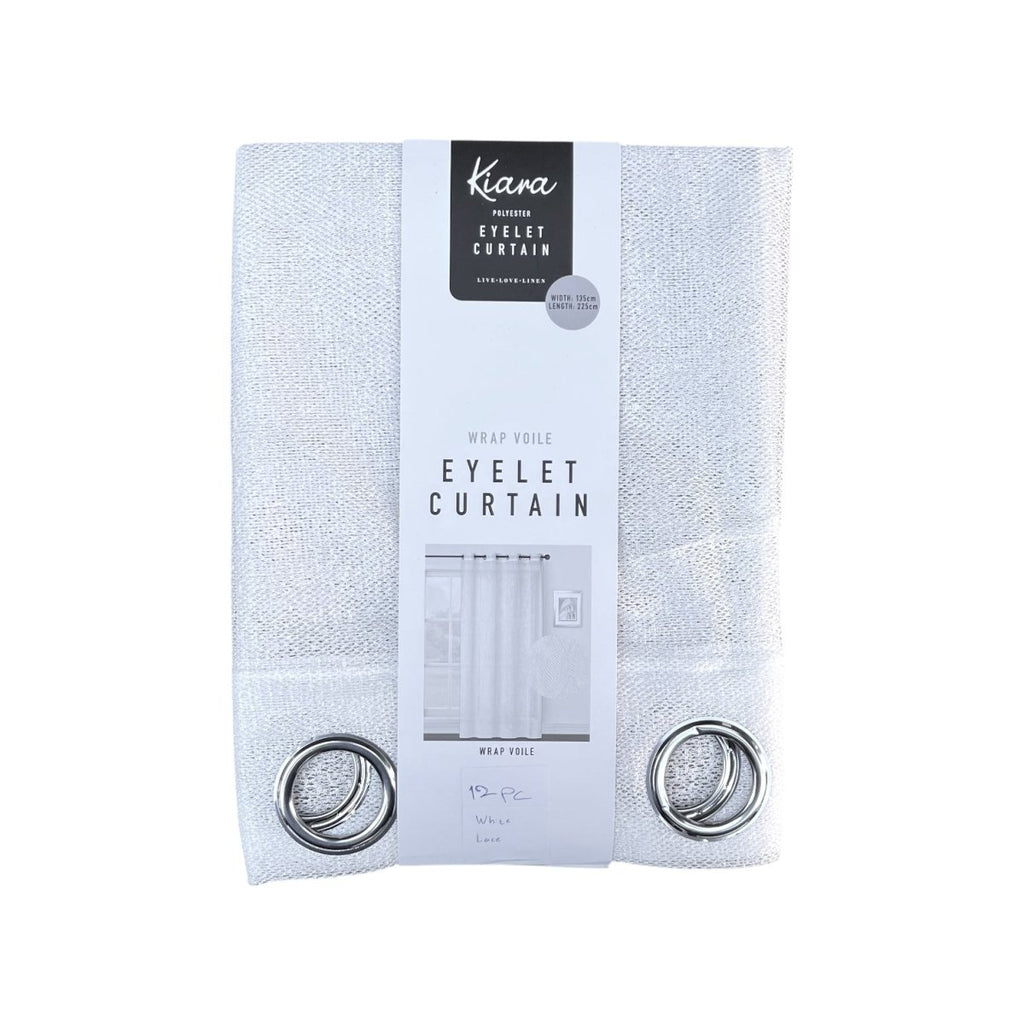 Kiara Wrap Voile Eyelet Curtain - 135 x 225 cm - Style Phase Home