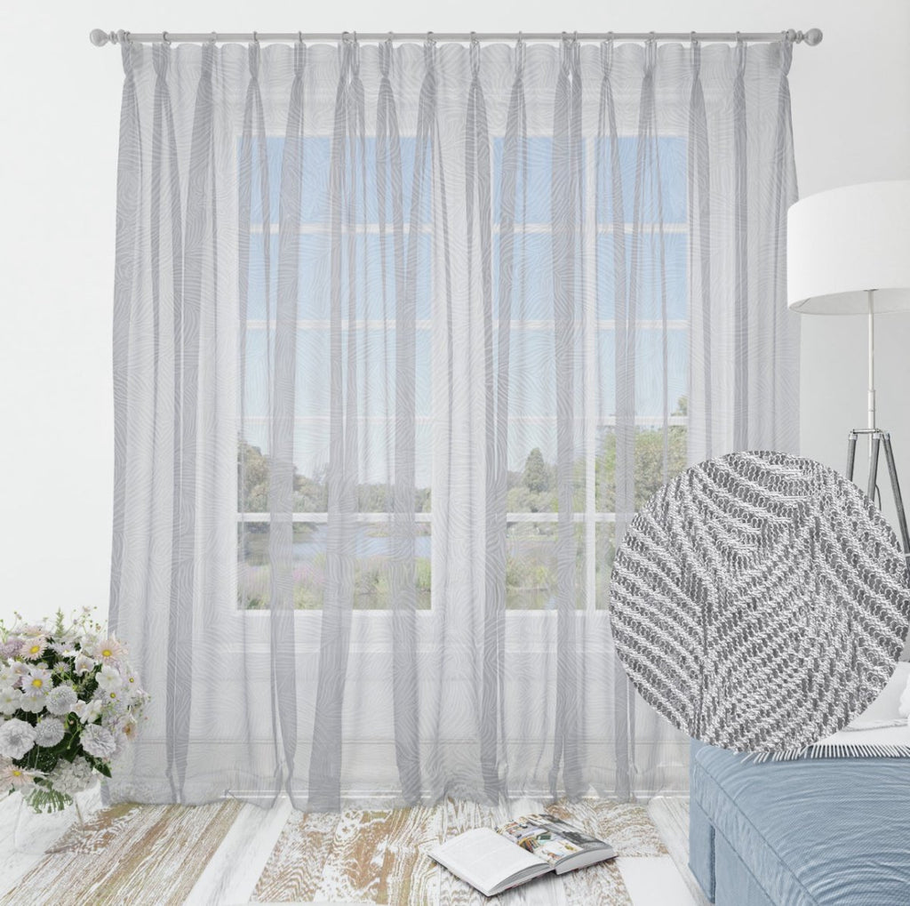 Kiara Wrap Voile Eyelet Curtain - 135 x 225 cm - Style Phase Home