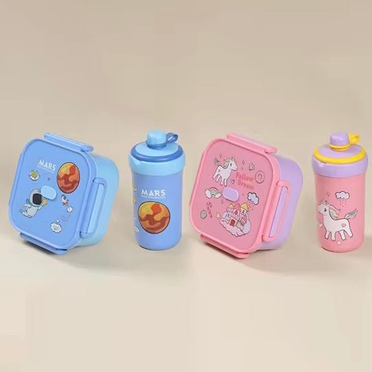 Kids Cute Lunchbox & Bottle Set - Style Phase Home