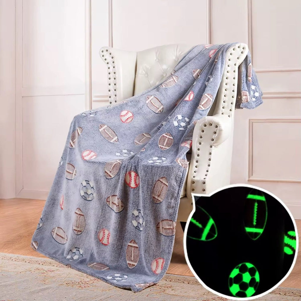 Kids Super Soft Glow In The Dark Blanket - 130 x 160 cm - Style Phase Home