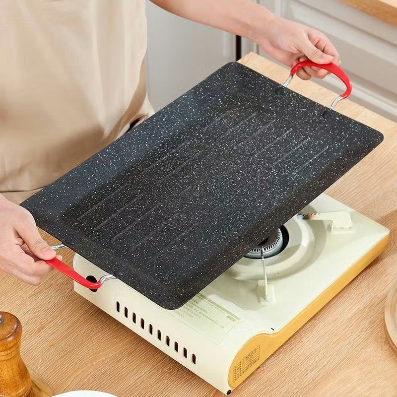 Large Non - Stick Metal Grill Pan - 42 cm - Home Phase