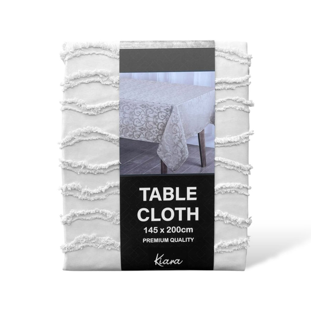 Linen Look Table Cloth - 145 x 200 cm - Style Phase Home