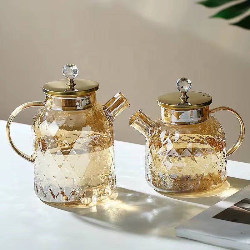 Lux Borosilicate Glass Tea Pot - Home Phase