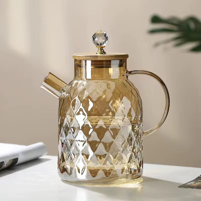 Lux Borosilicate Glass Tea Pot - Home Phase