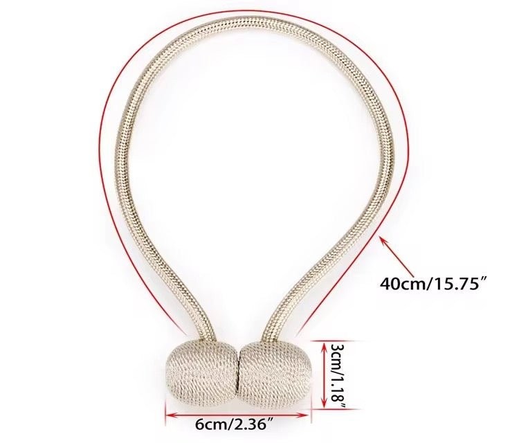 Lux Magnetic Curtain Tieback - Pack of 2 - Home Phase