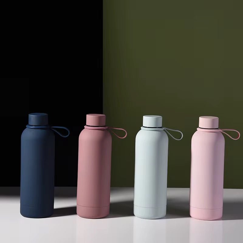 Matte Stainless Steel Modern Thermos Flask - 500 ml - Style Phase Home
