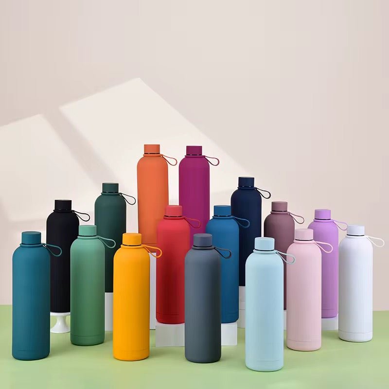 Matte Stainless Steel Modern Thermos Flask - 500 ml - Style Phase Home