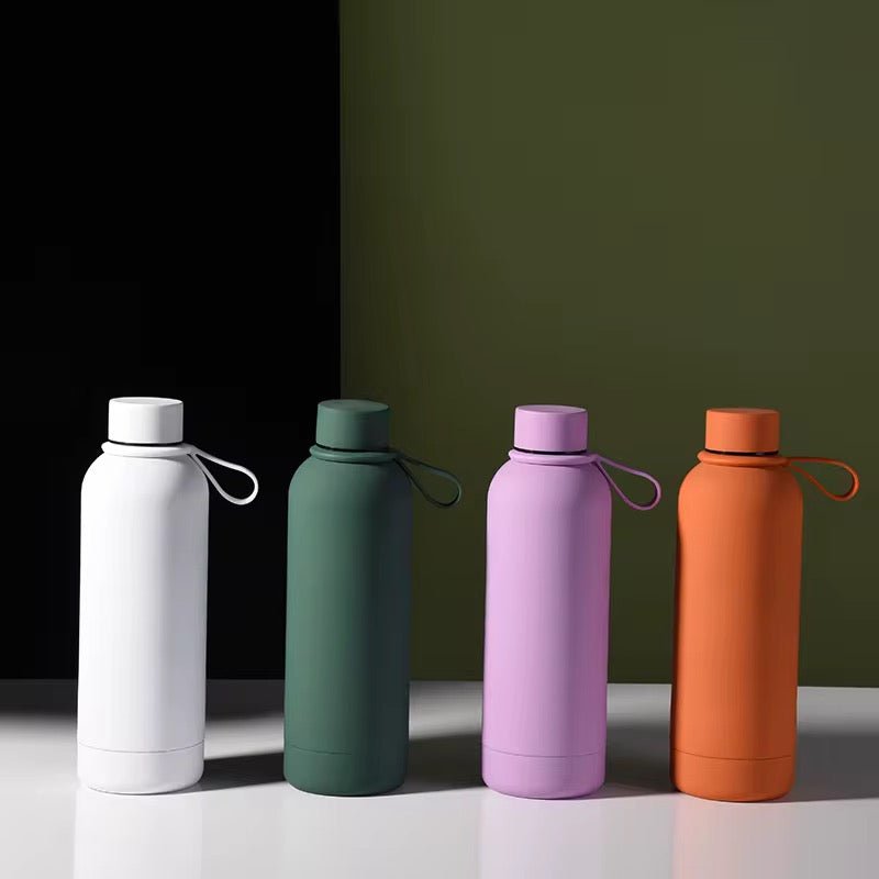 Matte Stainless Steel Modern Thermos Flask - 500 ml - Style Phase Home